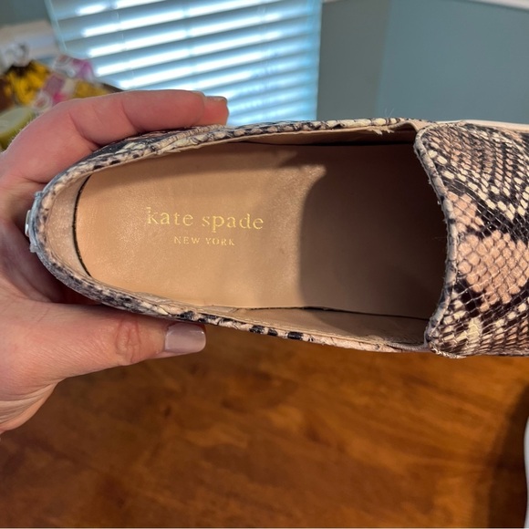 Kate Spade Ginger snake print leather slip on shoes size 9.5 - Picture 10 of 13